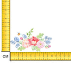 Watercolour Flowers and Bee Iron on Fabric Heat Transfer DTF-157