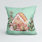 CUSHION Panel Watercolour Gingerbread House CP-828