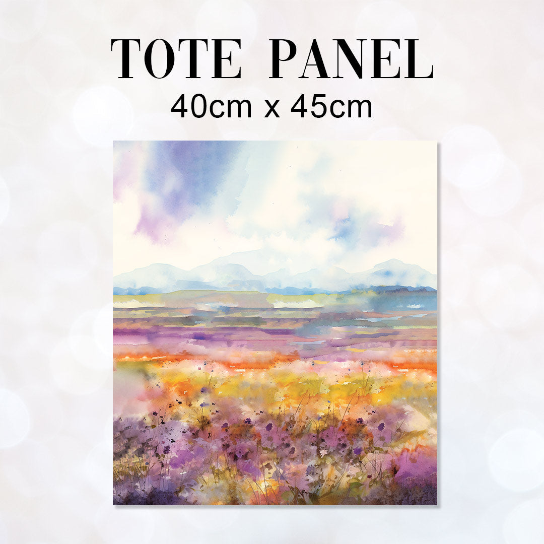 TOTE CO-ORD Watercolour Highland Cow Fabric Bag Panel