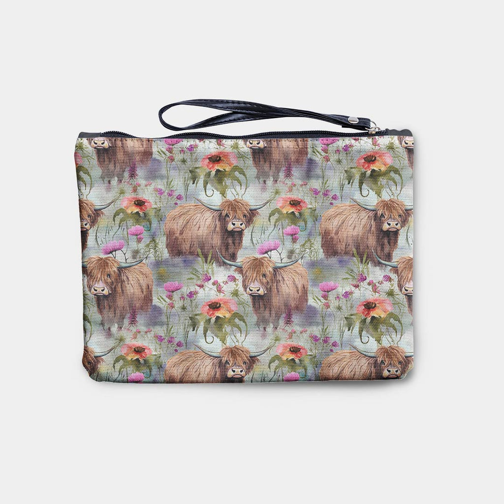 Watercolour Highland Cow Fabric