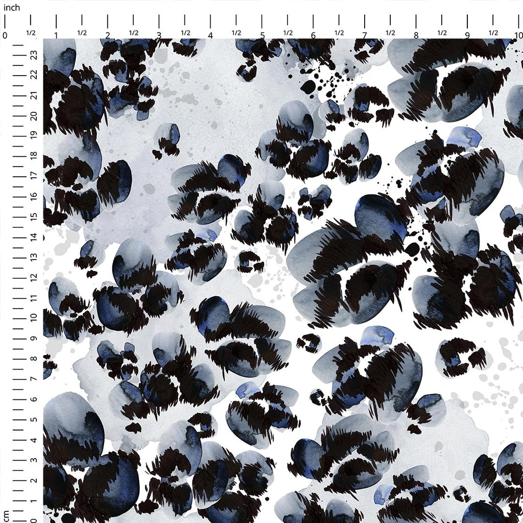 Watercolour Leopard Abstract Fabric