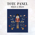 TOTE Watercolour Nutcracker Navy TP-100 Fabric Bag Panel