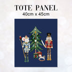 TOTE Nutcracker and Mouse Navy TP-99 Fabric Bag Panel