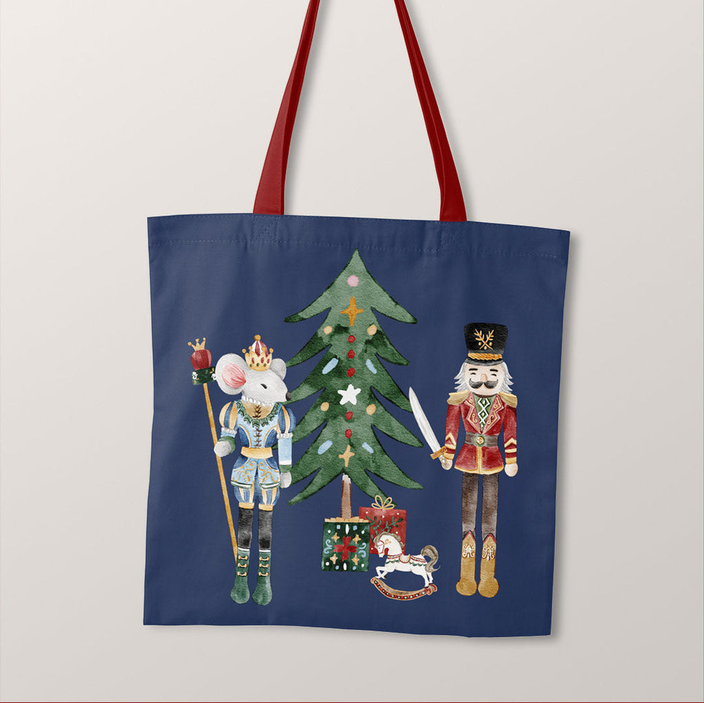 TOTE Nutcracker and Mouse Navy TP-99 Fabric Bag Panel