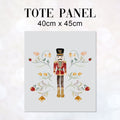TOTE Watercolour Nutcracker Silver TP-98 Fabric Bag Panel