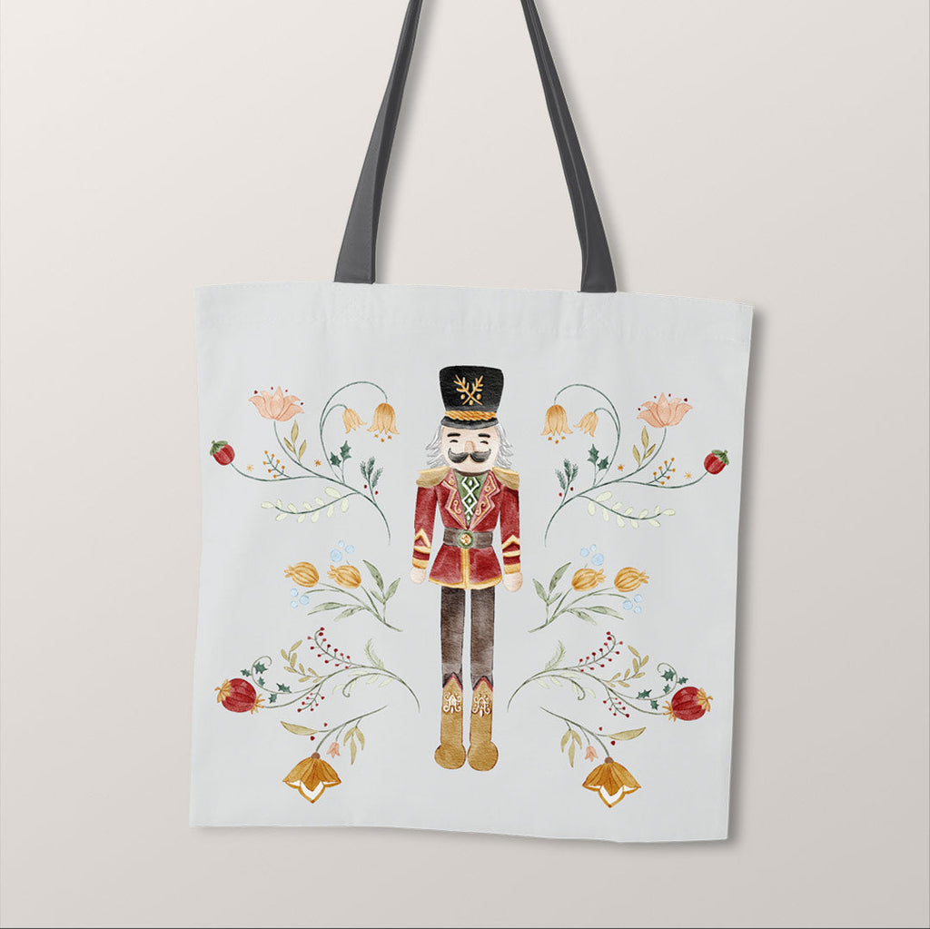 TOTE Watercolour Nutcracker Silver TP-98 Fabric Bag Panel