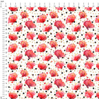 Watercolour Poppies Fabric