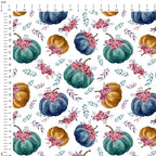 Watercolour Pumpkin Fabric
