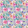 Watercolour Roses Fabric