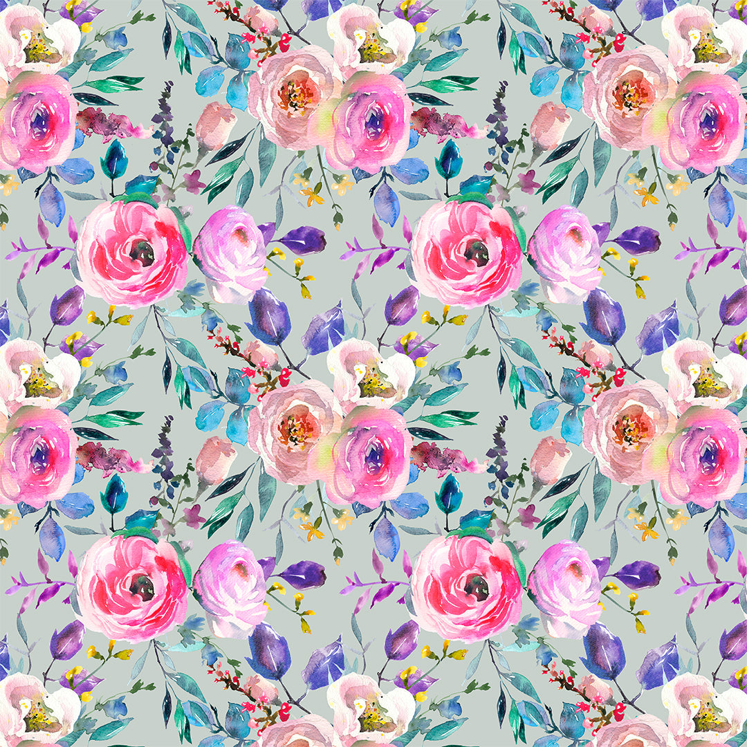 Watercolour Roses Fabric