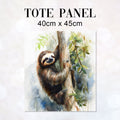 TOTE Watercolour Sloth Fabric Bag Panel TP-152
