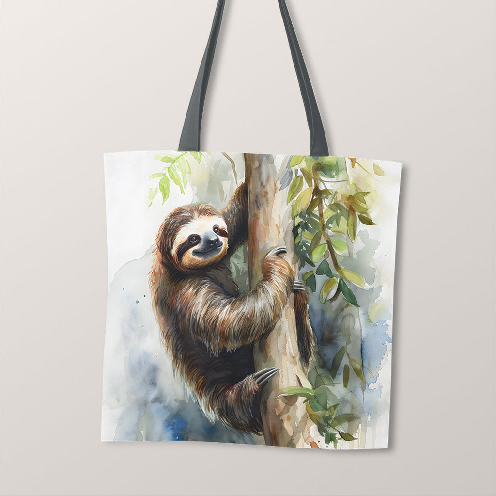 TOTE Watercolour Sloth Fabric Bag Panel TP-152