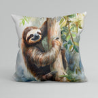 CUSHION Fabric Panel Watercolour Sloth CP-100