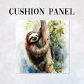 CUSHION Fabric Panel Watercolour Sloth CP-100