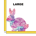 Watercolour Spring Bunny Iron on Fabric Heat Transfer DTF-106