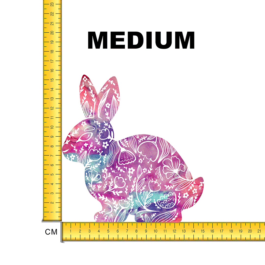 Watercolour Spring Bunny Iron on Fabric Heat Transfer DTF-106
