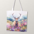 TOTE Watercolour Stag Fabric Bag Panel