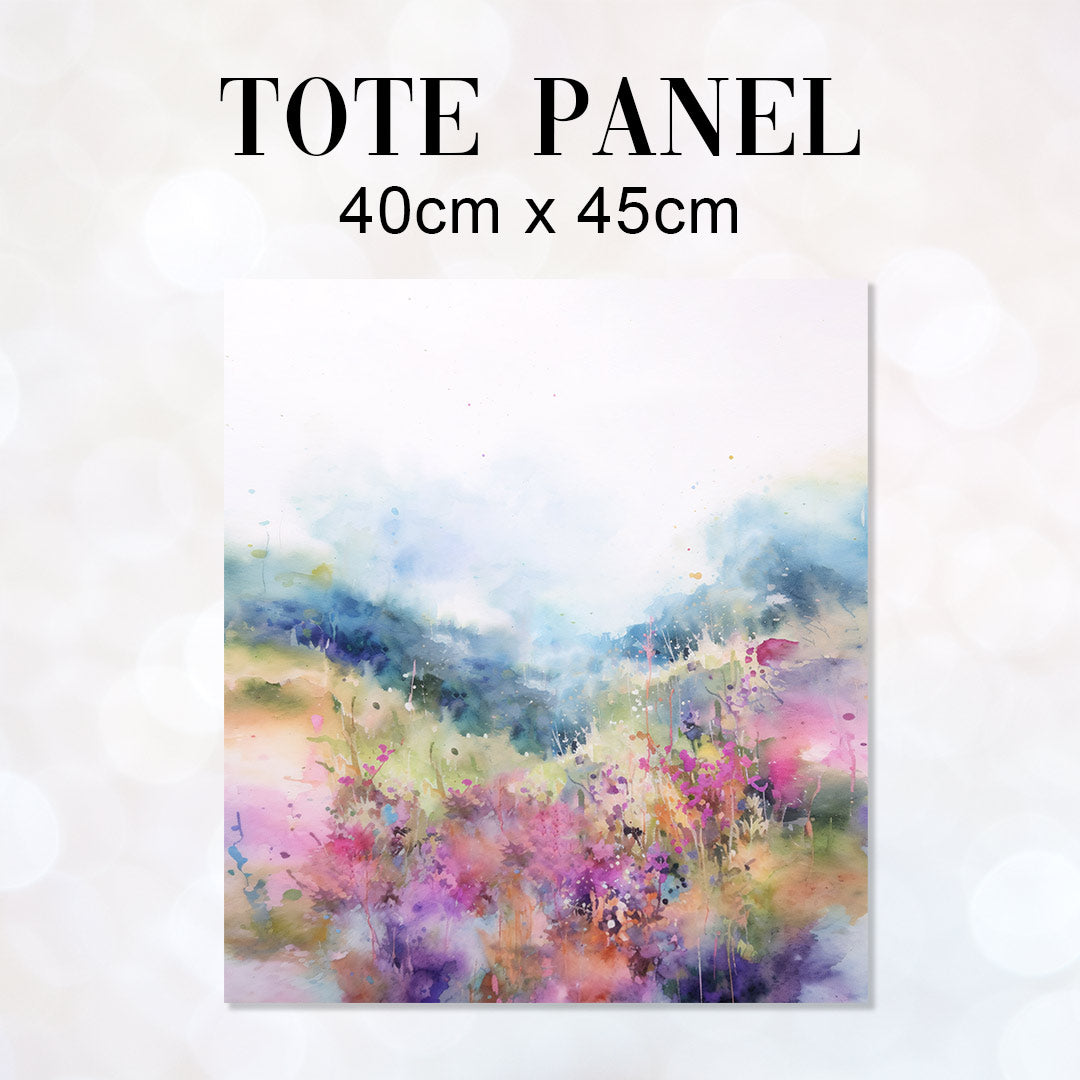 TOTE CO-ORD Watercolour Stag Fabric Bag Panel