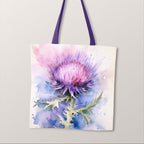 TOTE Watercolour Thistle Fabric Bag Panel TP-179