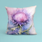 CUSHION Panel Watercolour Thistle CP-119