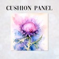 CUSHION Panel Watercolour Thistle CP-119