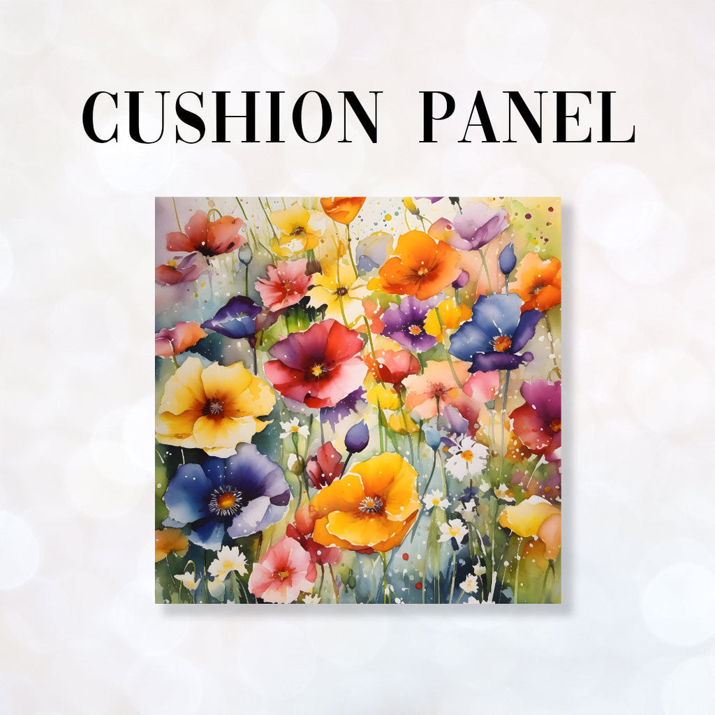 Cushion Panel Watercolour Meadow
