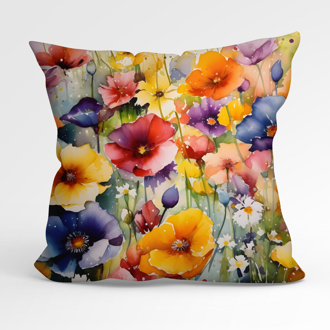 Cushion Panel Watercolour Meadow