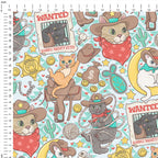 Cat Western Fabric