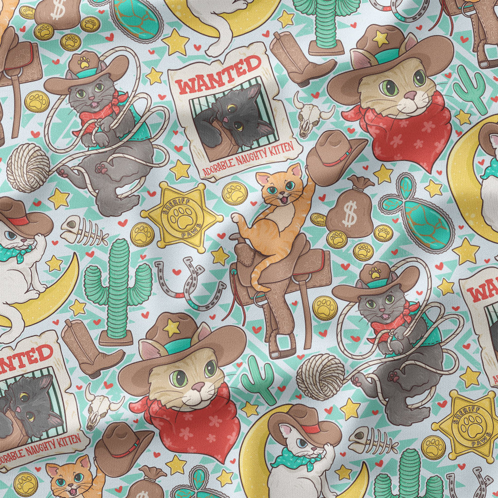 Cat Western Fabric