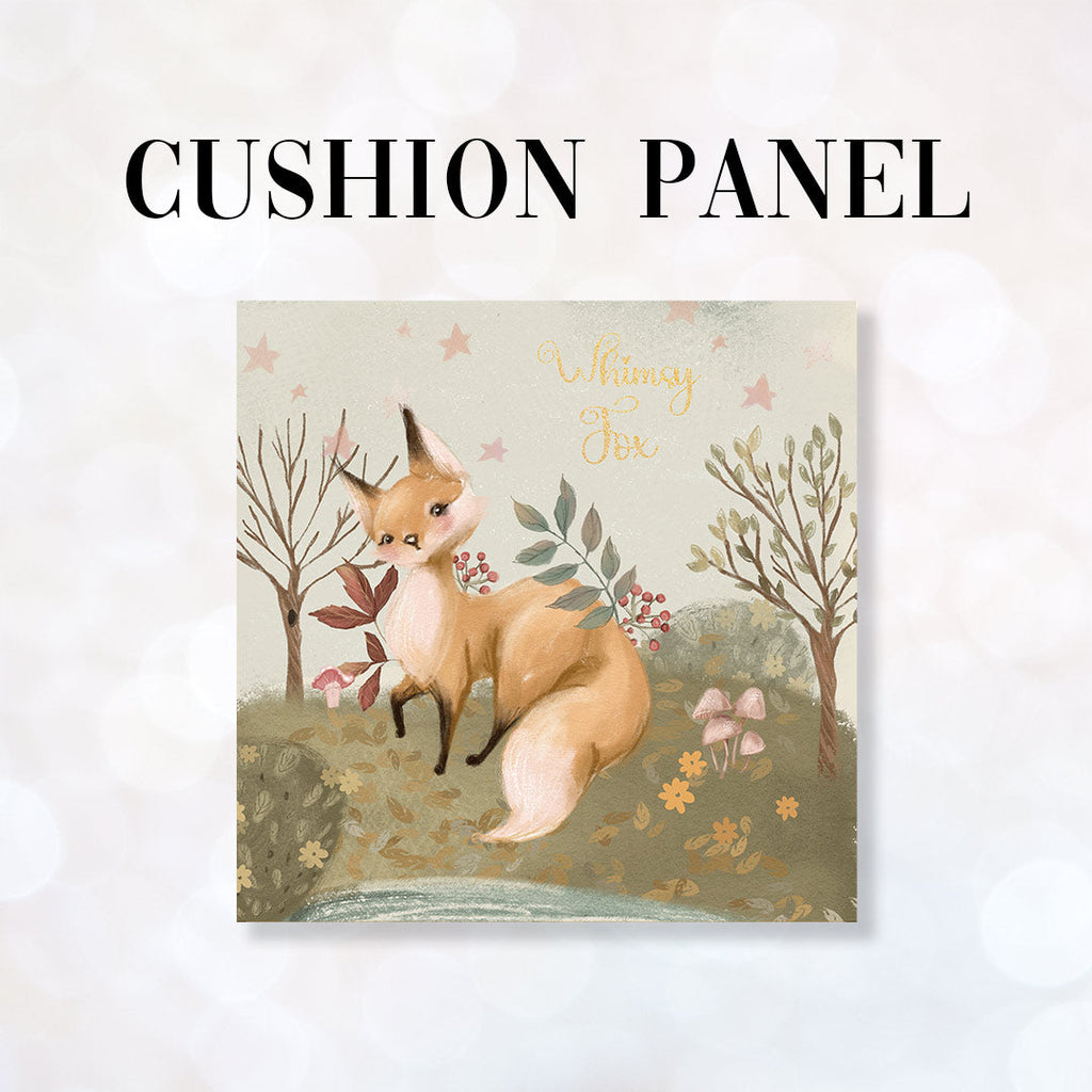 CUSHION Fabric Panel Whimsy Fox