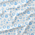 White Sky Leopard Fabric