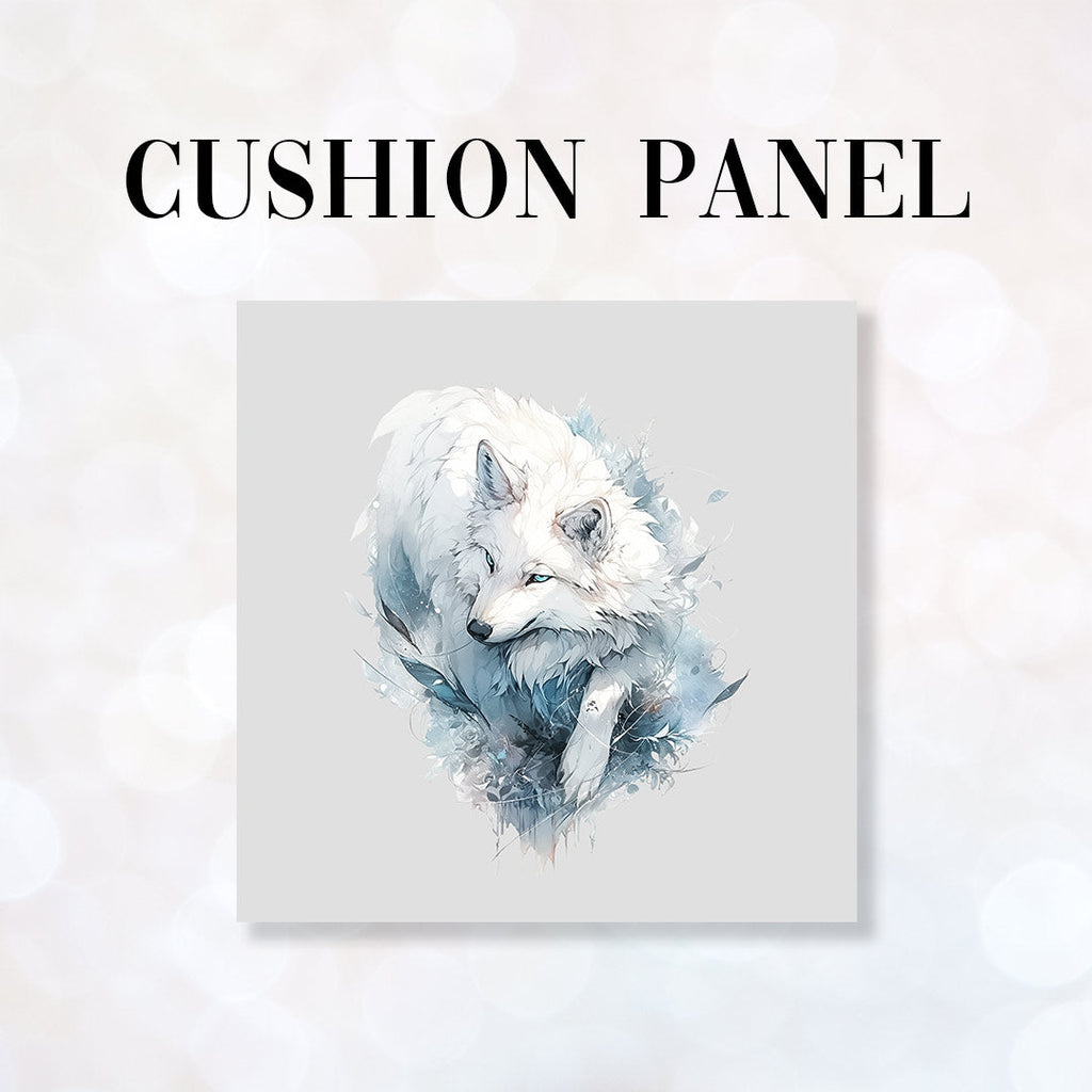 CUSHION Fabric Panel White Wolf