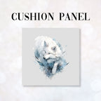 CUSHION Fabric Panel White Wolf
