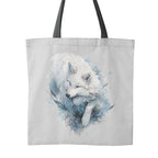 TOTE White Wolf Tote Fabric Bag Panel