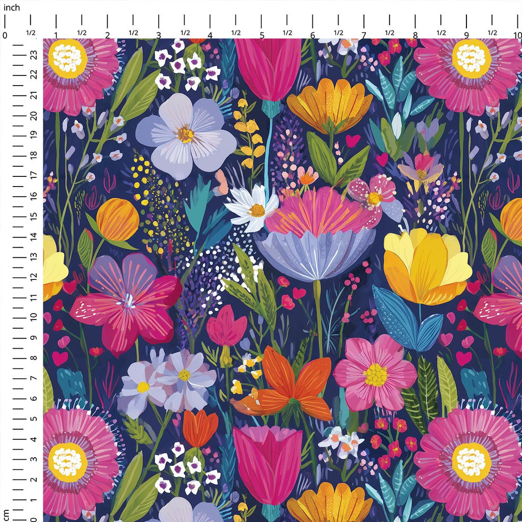 Wild Garden Bright Fabric
