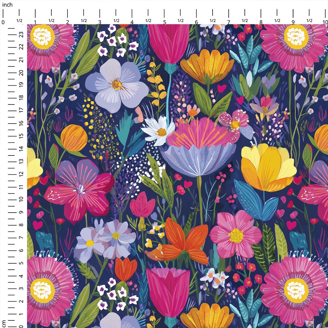 Wild Garden Bright Fabric