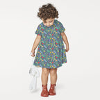 Wild Meadow Denim Fabric