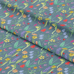 Wild Meadow Denim Fabric
