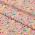 Wild Meadow Peach Fabric