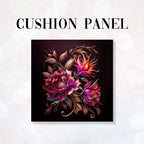 CUSHION Fabric Panel Wild Roses