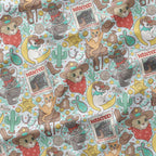 Wild West Cats Fabric