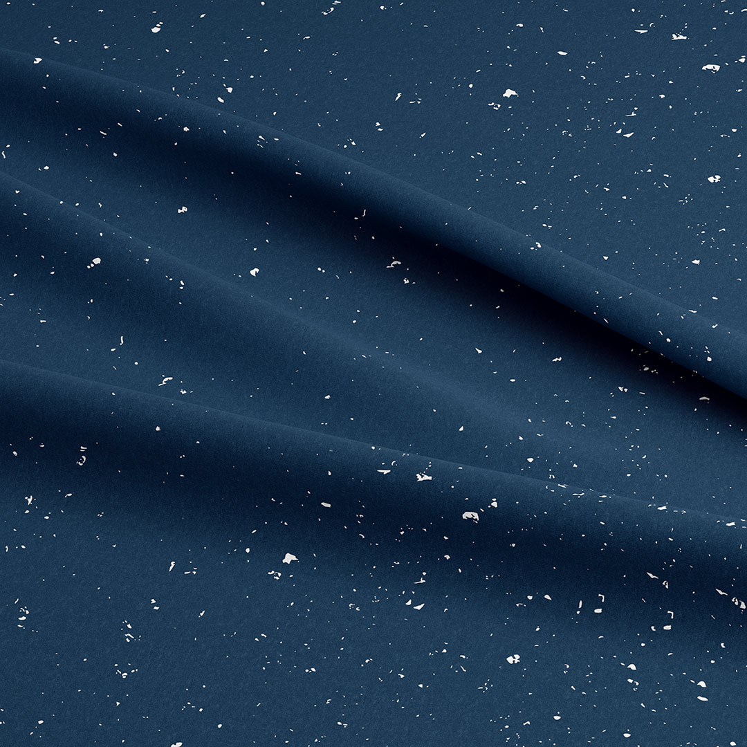 Dots On Navy Fabric