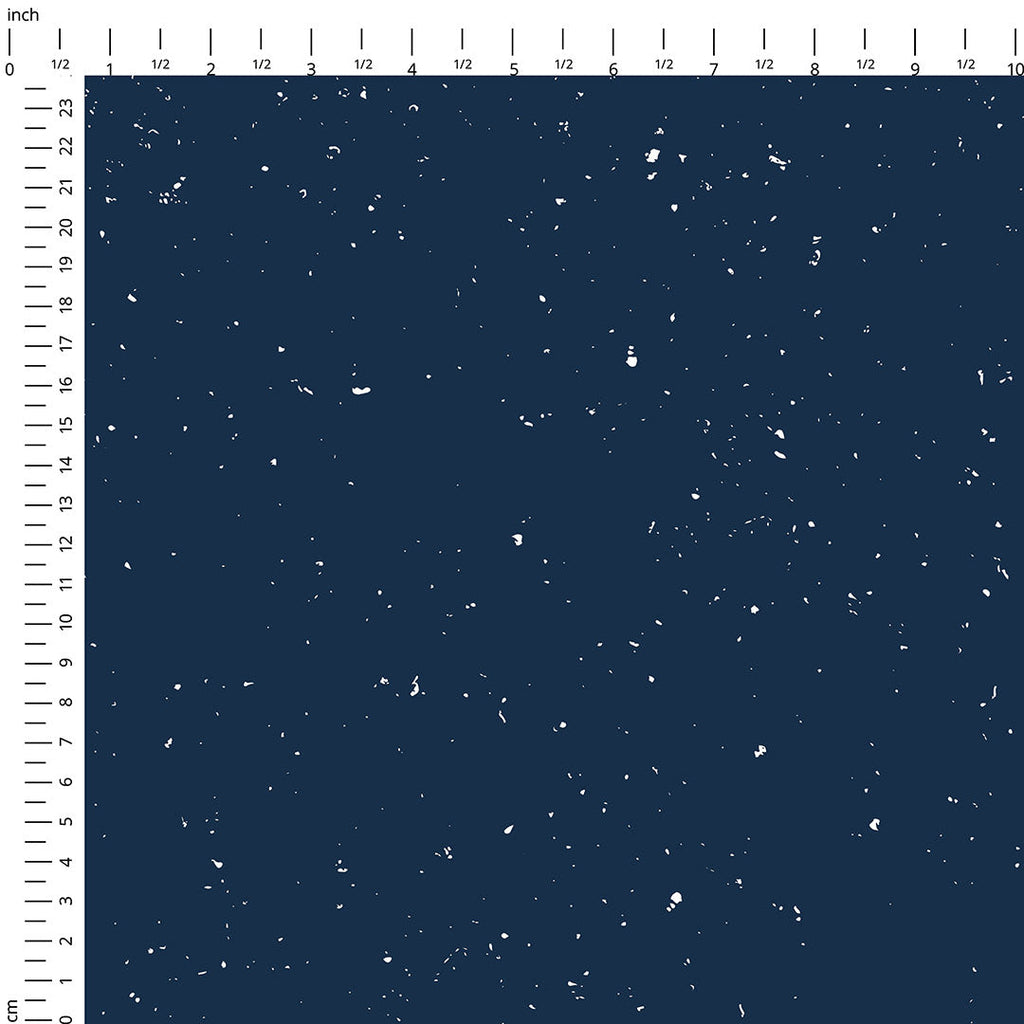 Dots On Navy Fabric