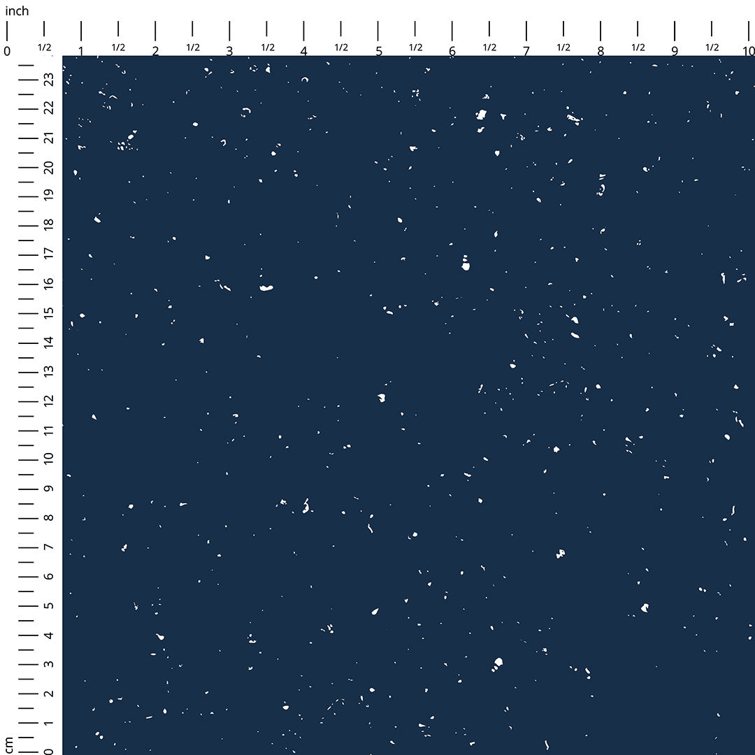Dots On Navy Fabric