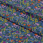 Wildflower Navy Fabric