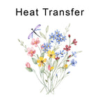 Wildflowers Iron on Fabric Heat Transfer DTF-240