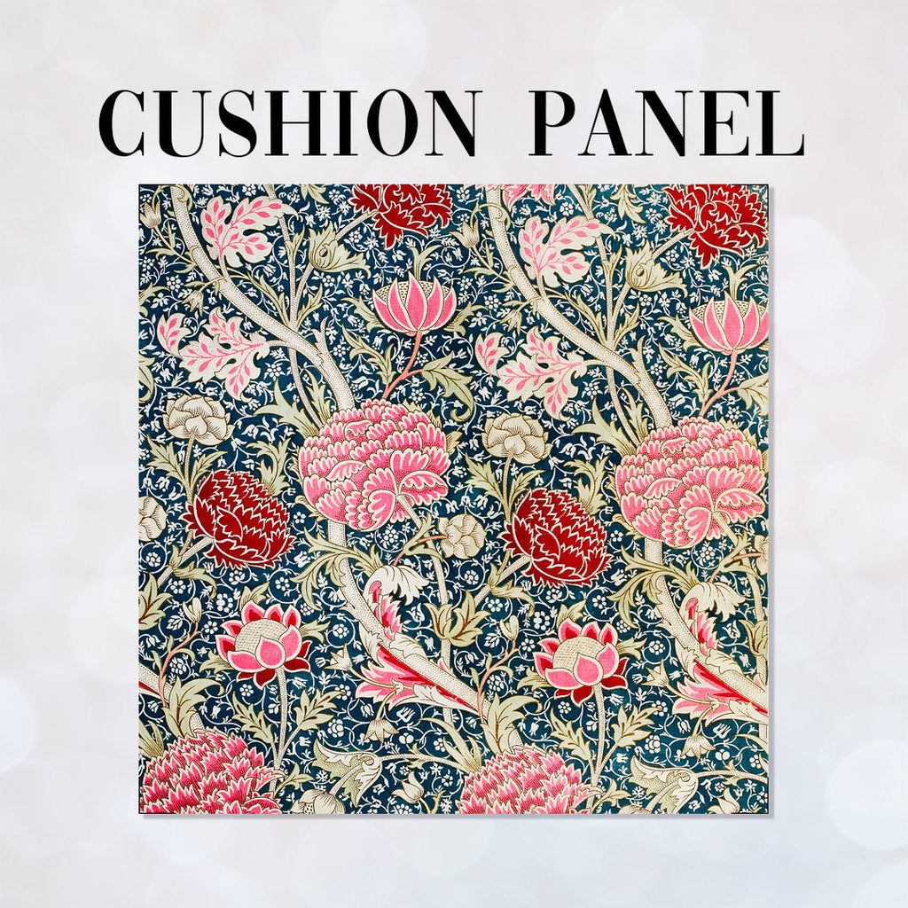 CUSHION Fabric Panel William Morris Pink Flowers