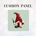 CUSHION Fabric Panel Wine Gnomes