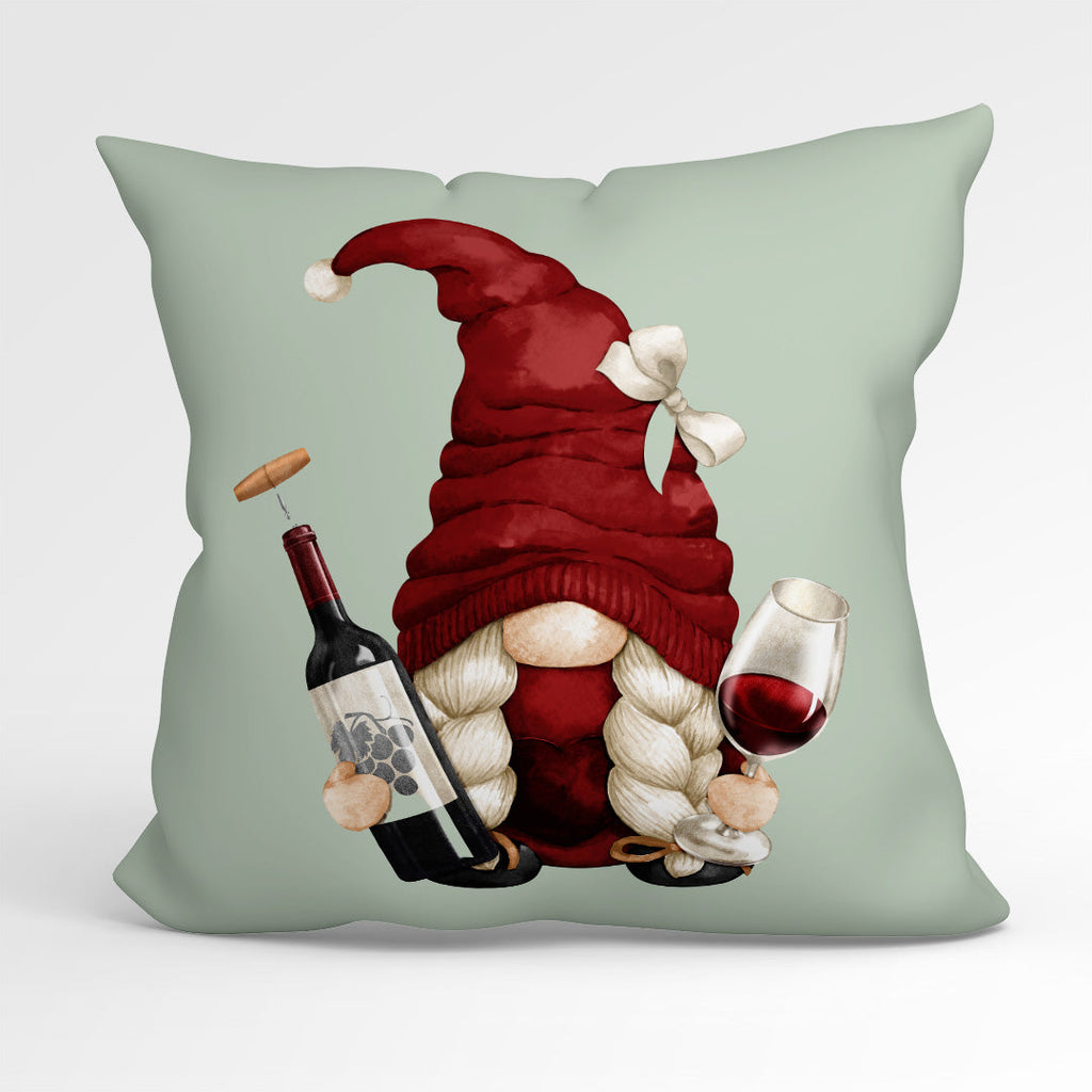 CUSHION Fabric Panel Wine Gnomes