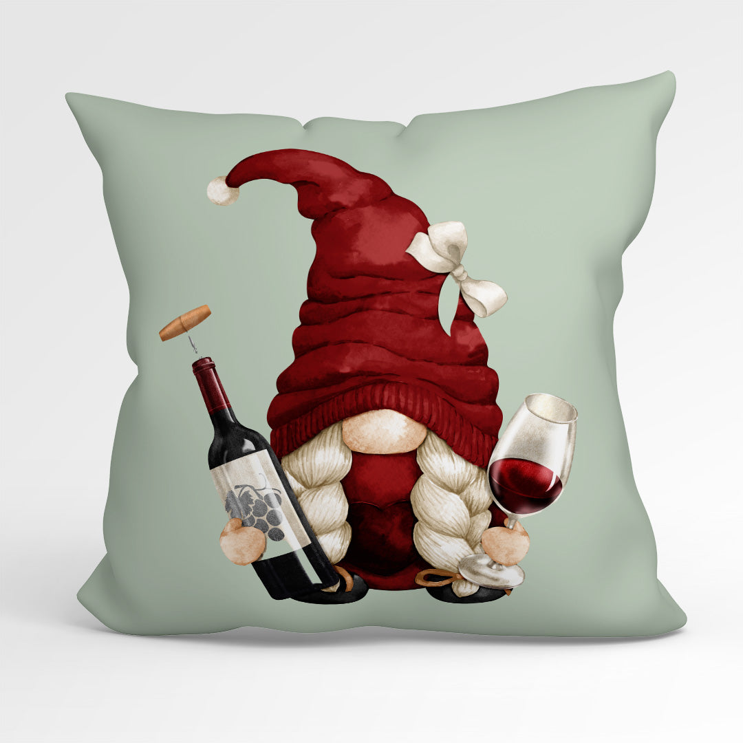 CUSHION Fabric Panel Wine Gnomes